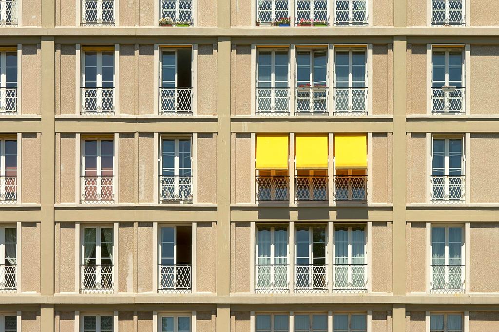 Giardino verticale su parete del balcone